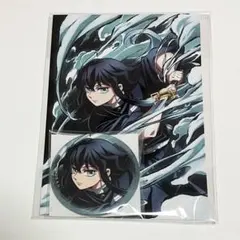 鬼滅の刃　時透無一郎　全集中展　缶バッジ＆ポストカードセット