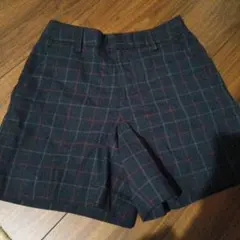 ロペピクニック　ショートパンツ　チェック柄　Sサイズ　ネイビー