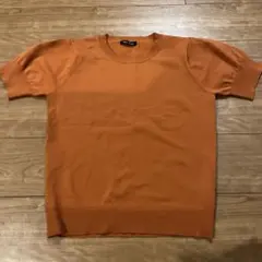 半袖ニット オレンジ