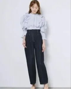 スナイデル　タックワイドデニムパンツ