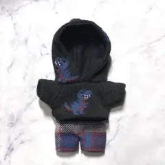 ぬい服 10cm ぬいぐるみ服 恐竜パーカーセット