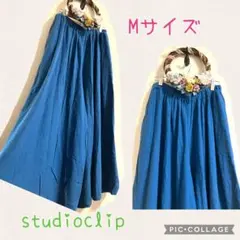 スタディオクリップ/綺麗なブルースカーチョ リネン＆レーヨン/スタジオクリップ