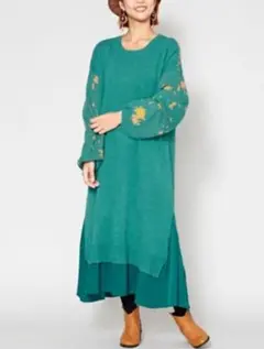 チャイハネ♥綠松石藍長洋裝