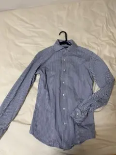 SHIPS ジャージーロンドンストライプワンピースカラーシャツ　メンズ