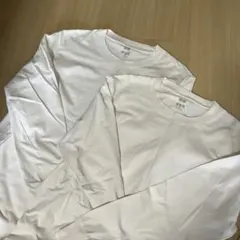 UNIQLO ホワイト 長袖 Tシャツ XL 2着