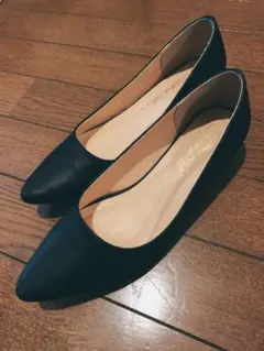 疲れにくいパンプス ブラック 黒ヒール3.5センチのサムネイル