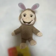 おさるのジョージ ぬいぐるみ 約15cm 赤いぽっぺ マスコット イースター