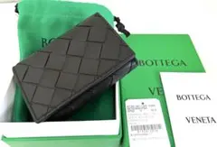 BOTTEGA VENETA zip三つ折りウォレット ブラック ボッテガべネタ