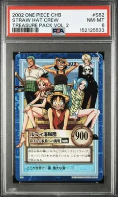 【PSA8】2002年版 ワンピース ハイパーバトル ルフィ #S82のサムネイル