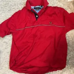 Tommy Hilfiger レッド ポロシャツ 半袖