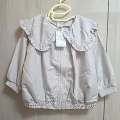 【新品】プティマイン　ビックカラーブルゾン　ウインドブレーカー　90cm