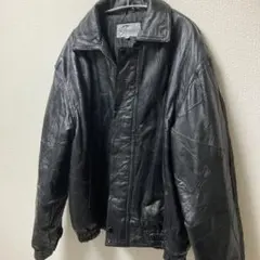 希少90s Fondini パッチワークレザージャケット 本革 黒 M