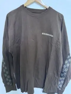 DC ブラウン 長袖Tシャツ L
