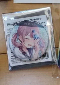 プロセカ　望月穂波　グリッター缶バッチ　47b