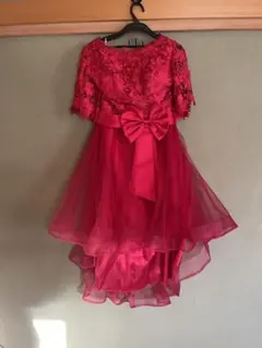 パーティードレス 赤 フィッシュテール Sサイズ