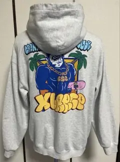 XLARGE エクストララージ　グレー パーカー フード付　サイズL
