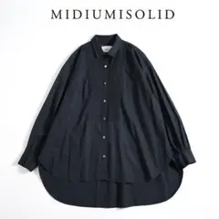 未使用MIDIUMISOLID ミディウミソリッド♡ギャザースリーブブラウス MIDIUMISOLID ブラウス シャツ for Ladies ハイネックギャザー
