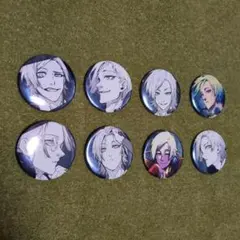 ブルーロックキャラクターイラスト バッジ 8個セット