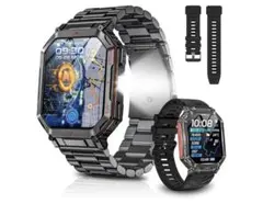 スマートウォッチ【ChatGPT搭載 AI文字盤 GPS】懐中電灯2.01インチ