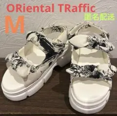 ORiental TRaffic サンダル リボンベルト厚底サンダル Mサイズ