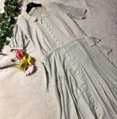 90s★PINK HOUSE★花柄 ロングワンピース★ピコフリル★金子功★94年 ピンクハウス PINK HOUSE ヴィンテージ 金子功 カネコイサオ