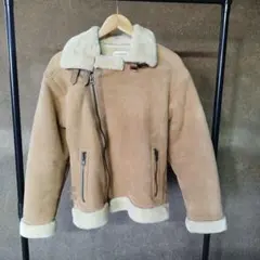 contemporary ＆ street フェイクムートン ベージュ M