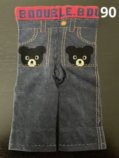 ミキハウス 90 ストレッチパンツ　デニム柄