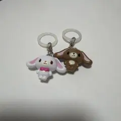 산리오 オールスターズ めじるしアクセサリー しろうさ くろうさ 2点セット