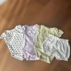baby GAP 3-6ヶ月 水玉ロンパース4点セット