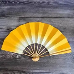 イエロー グラデーション 扇子