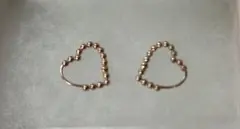 arch キャビアハート型ピアス オリジナルボックス付き