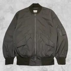 大人のミリタリー✨ MA-1 ボンバージャケット カーキ S 日本製 美品