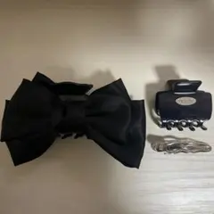 UNOVE ヘアクリップ 2種+リボンクリップ3点セット