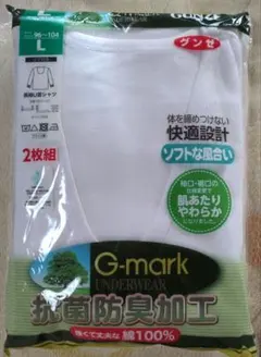 グンゼ　男性用綿100%肌着　2枚組　L