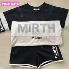 ピンクラテ ショートパンツ　Tシャツ　上下セット　xxs 140 女の子