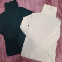 タートルネック フリース ユニクロ М 2点セット