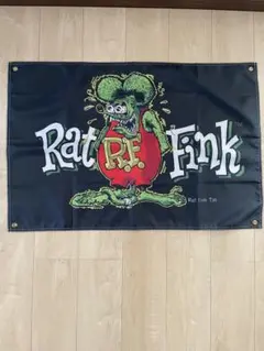 ラットフィンク フラッグ タペストリー アメリカン雑貨 ガレージ