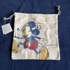 東京ディズニーリゾート ヴィンテージ風ミッキー 巾着