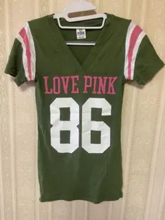 かわいいVictoria’s Secret PINK VネックTシャツ