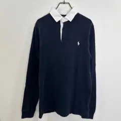 POLO RALPH LAUREN カスタムスリムフィット ポロシャツ ネイビー