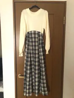 OLIVE des OLIVE 長袖ニットワンピース Fサイズ