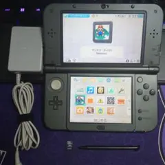 New 3DS LL メタリックブラック　本体 充電器付き