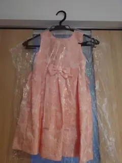 Rachel Riley 花柄ピンクドレス+コムサ白カーディガン