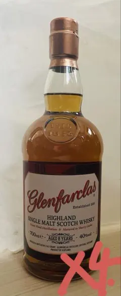 【最安値】〈Glenfarclas〉 8年　4本まとめ売りのサムネイル