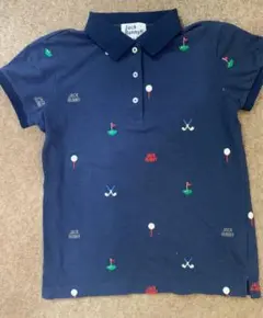ジャックバニー　ゴルフ柄ポロシャツ