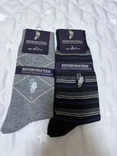WESTERN POLO TEXAS ソックス 2足セット 25-27cm