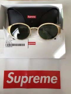 Supreme サングラス ゴールド Swarovskiのサムネイル