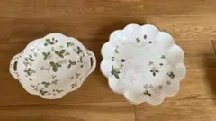 WEDGWOOD WILD STRAWBERRY 皿 2点セット