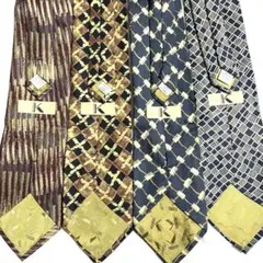 【セール】高級ブランド KRIZIA（クリツィア）ネクタイ 4本　シルク100%