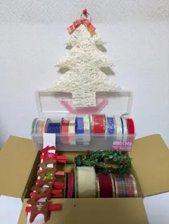 クリスマスリボン・デコレーション素材 묶음 판매